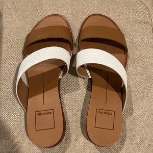 Dolce vita two strap leather sandal